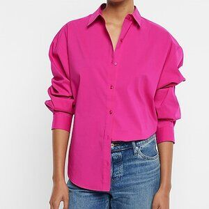 Express Poplin Boyfriend Portofino Shirt